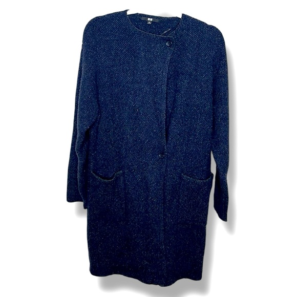 Uniqlo cardigan wool blend with pockets size medium - Picture 1 of 9